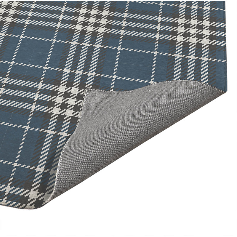 Tapis de bureau Christopher's, L 5 pi x L 3 pi, Bleu très foncé