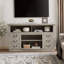 Meuble télé pour téléviseur de 65 po ou moins, console multimédia avec tablettes et tiroirs