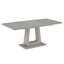 7pc Dining Set - Warm Grey Table with White Chair