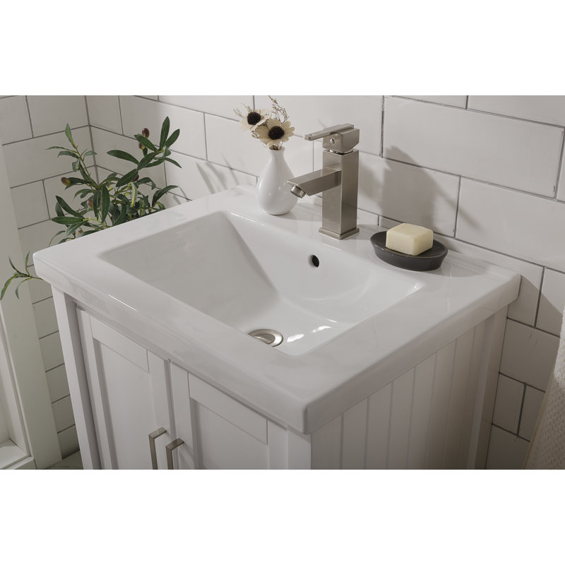 Ensemble de meuble-lavabo simple 24 po Groth, Blanc