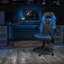 Ergonomic Adjustable Swivel Computer Gaming Chair with Flip-up Arms-1664857955