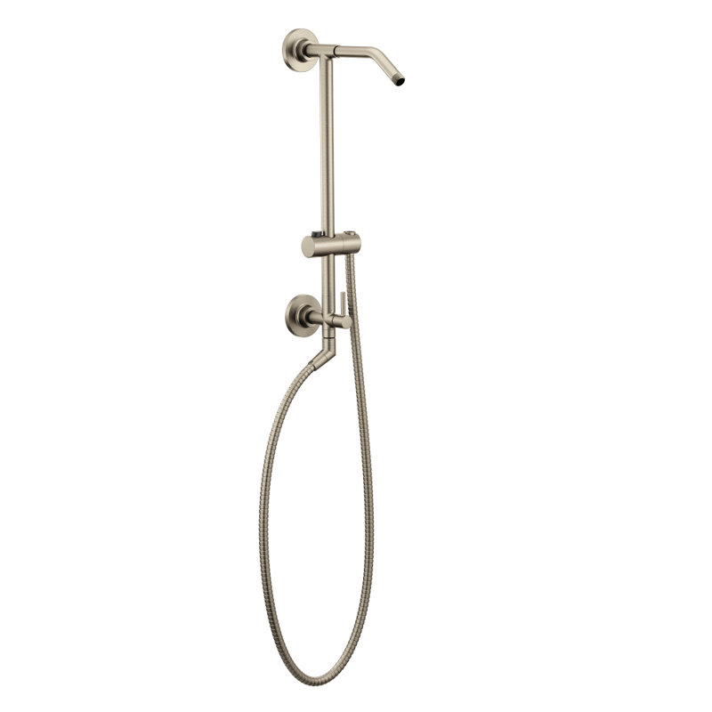 Moen Annex Rail Slide Bar Shower Pipe, Brushed Nickel