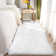 Girault Faux Fur Carpet For Living Room Kids Room Machine Washable Rug In White
