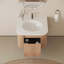 Wall Mounted Single Vanity Bathroom Vanity With Cultured Marble Top