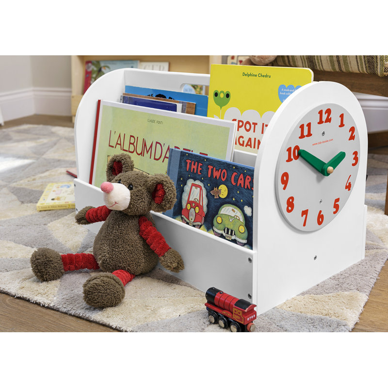 Tidy Books 2 Compartment Solid + Manufactured Wood Book Display ...
