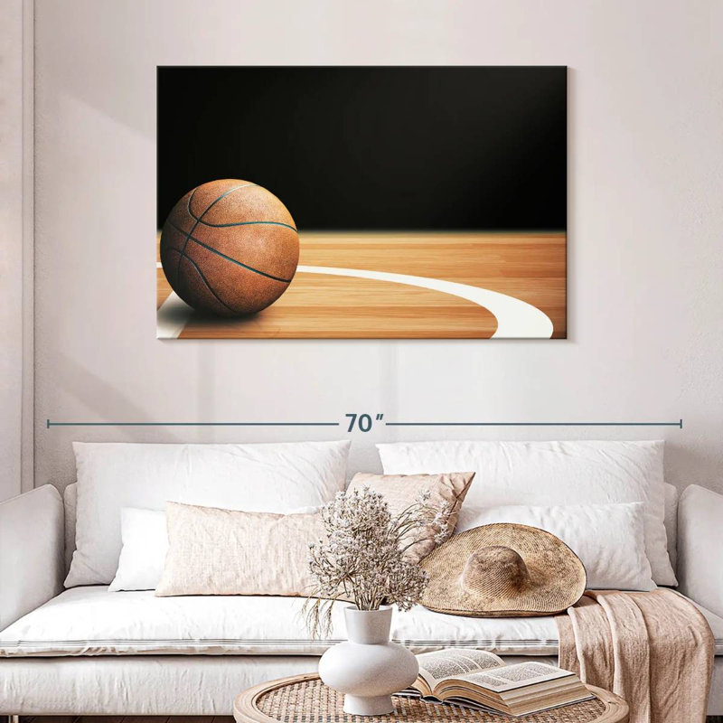  «Basketball Court Ball, H 30 po x l 45 po