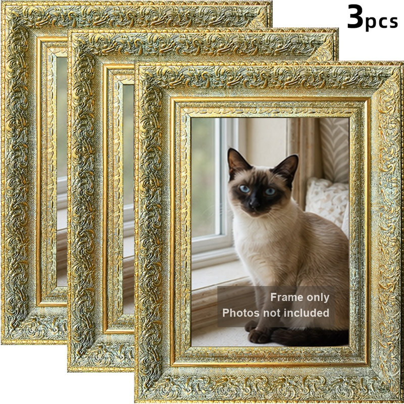 Cadre de table pour décoration de vestibule, Antique Gold, 3, 11" W x 14" H