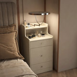 3 in 1 Vanity Desk With mirror and light ,Small makeup vanity set with charging station, With 2 drawers and open storage space