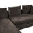 93.7" L-shaped Sectional Sofa, Upholstered Couch With Wooden Storage Compartment For Living Room