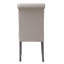 Fauteuil d'appoint en lin et finition beige Yabeina
