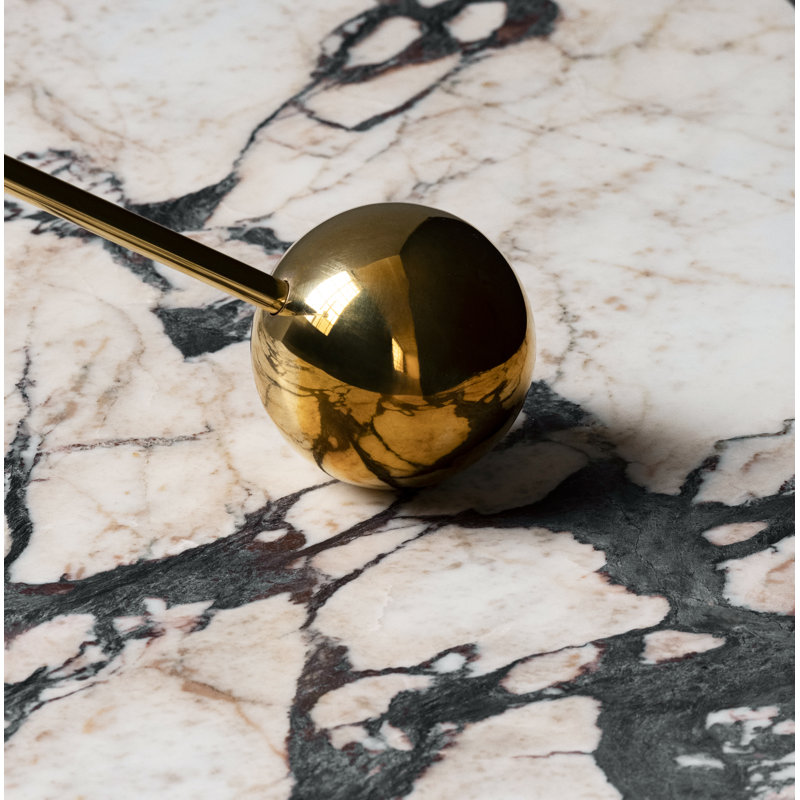 Interconnect Candlestick, Polished Brass, 16.3" H x 27.6" W x 5.1" D