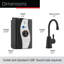 HOT250 Instant Hot Water Dispenser System, Single-Handle 8.21 in. Faucet with 2/3-Gallon Tank-1735399049