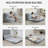 Bean Bag Floor Sofa Bed, Contemporary Plush Wide Folding Floor Mattress, Foam Filling Wall Couch Sleeper, 54" W X 33.7" D, Light Gray – 528 Lbs Capacity-1064990983