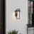 Iron Black Outdoor Wall Light Led Wall Sconce For Porch Patio Door with Remote-212700412-212700413