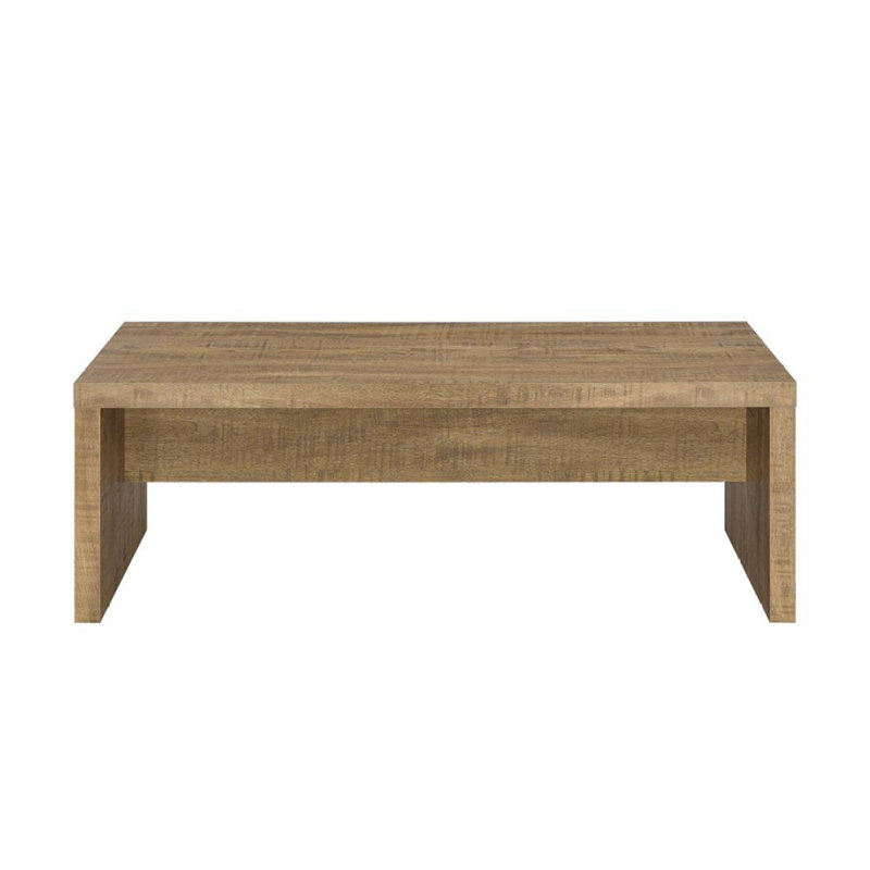 Table basse rectangulaire en bois d'ingénierie, manguier