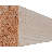 Planed Square Edge 11 cm H x 5 cm W x 300 cm D Rosette Applique