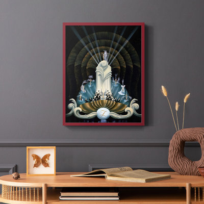 «Tranquility», reproduction encadrée - bois massif