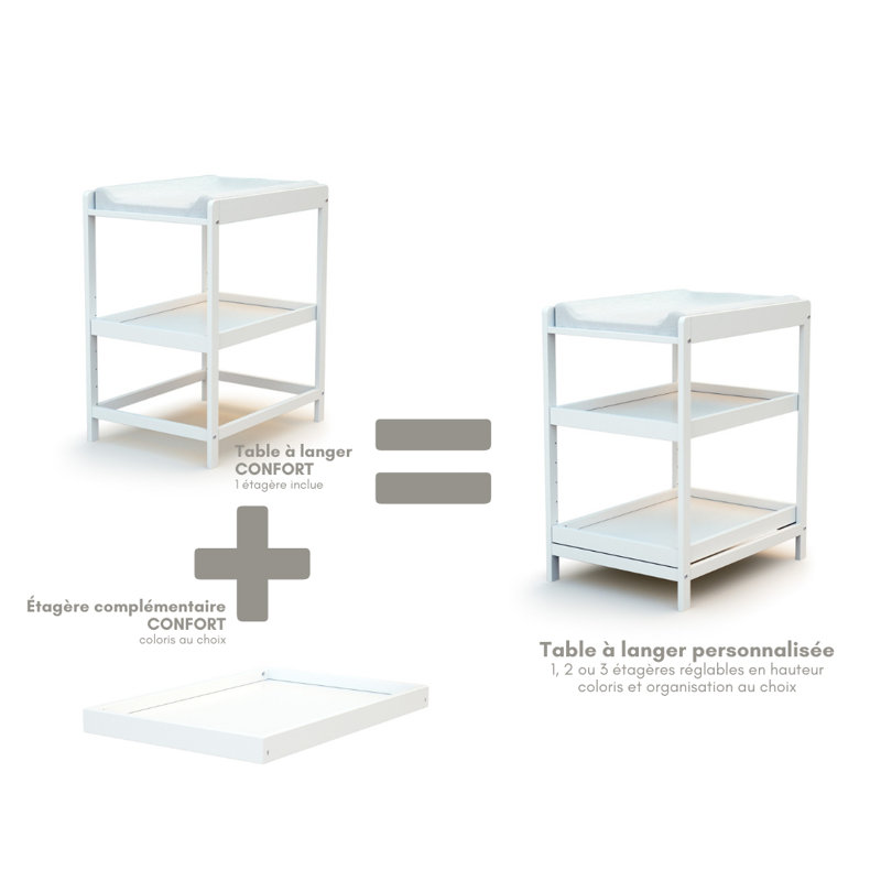 Fontagne Changing Table, White