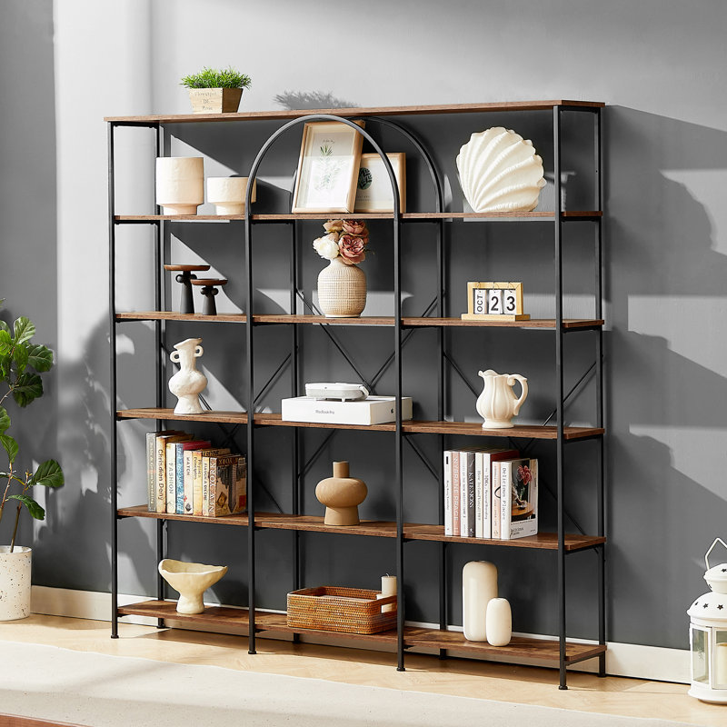 Étagère à livres à 5 niveaux H 70,6 "x l 70,6"