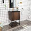 Meuble-lavabo simple 24 po avec surface solide Rheo