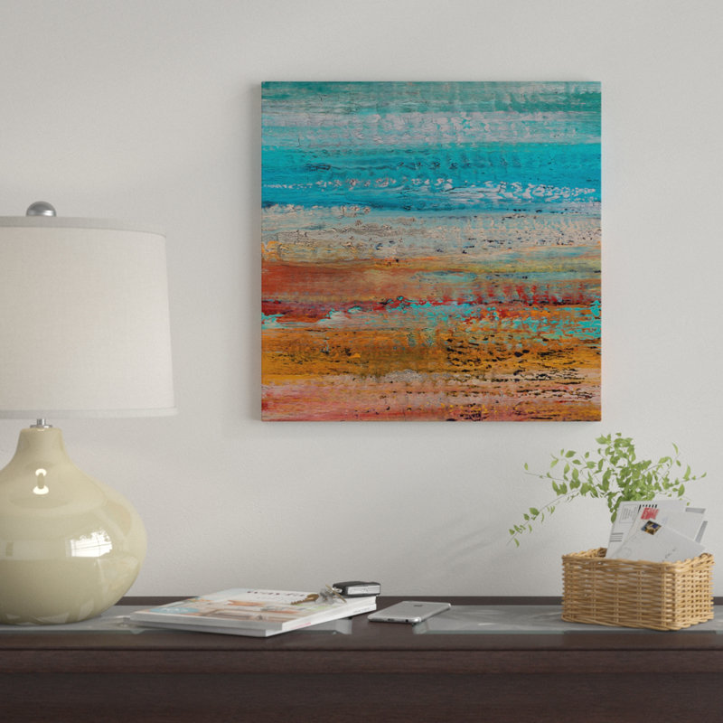 «Coastal II», reproduction sur toile, H 18 po x l 18 po x P 1,5 po, Toile tendue, Pas de tapis