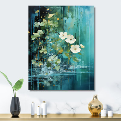 «Drip Natures Pulse River III» - art mural en métal