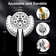 2-in-1 High-Pressure Shower System: 7.2" Rainfall Head & Handheld with Hose, 2.5 GPM
