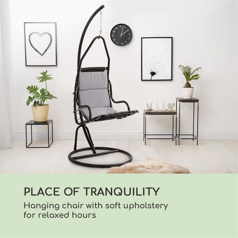 Serramazzoni Swing Chair with Stand, Grey