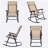 Set Of 2 Patio Folding Leisure Rocking Chair Set-1543230314
