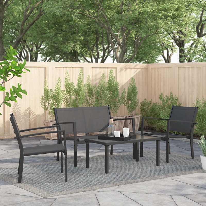 Jesh 4 - Person Patio Conversation Set