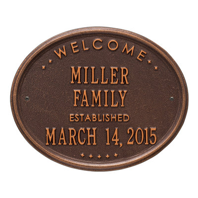5-Line Wall Address Plaque