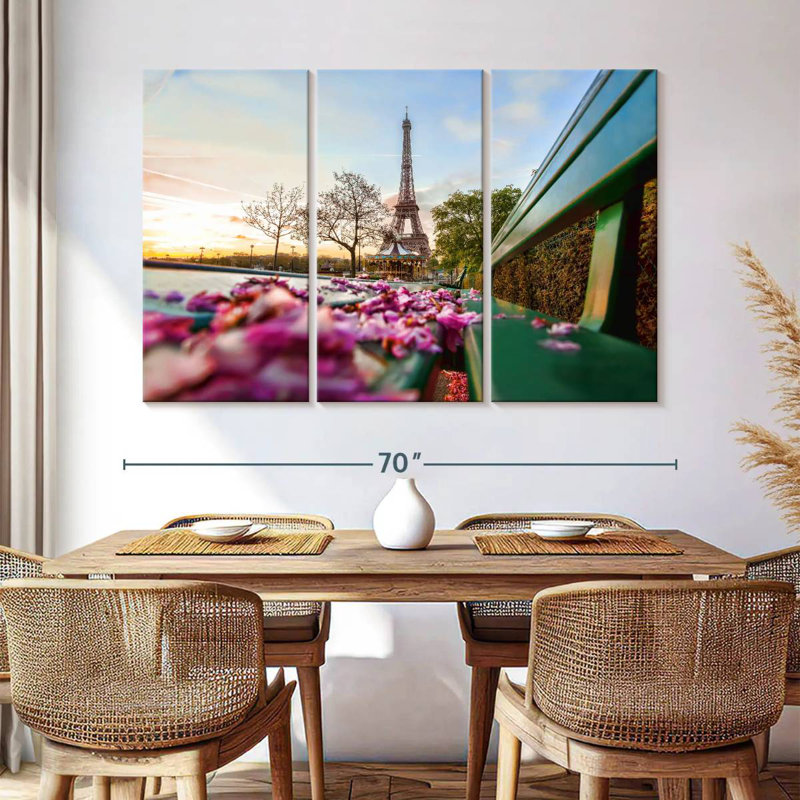 Kavia Eiffel Towel In Spring, 42" H x 65" W