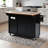 54.5" Farmhouse Kitchen Island with Built-In Power Outlet, Drop Leaf, X-Barn Doors & Internal Storage Racks – Rustic Rolling Cart on Wheels for Home, Kitchen & Dining-942494606