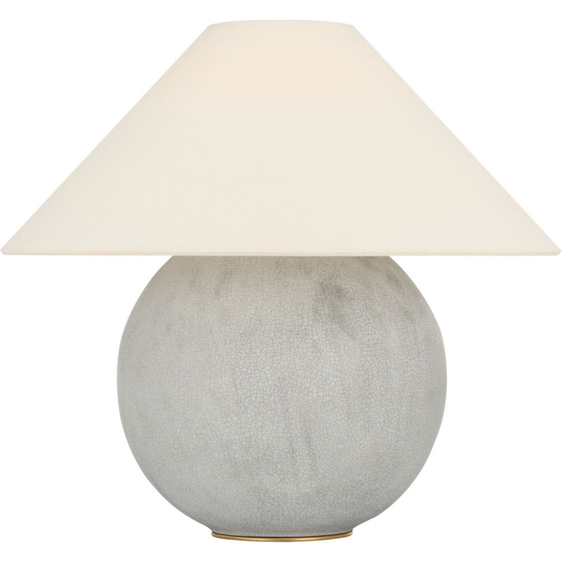 Lindo 14" Accent Lamp with Linen Shade, Moonwhite