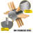 VEVOR Stainless Steel Non-Electrical Meat Basting Brush