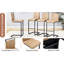 Brown Tech Fabric Bar Stool (2), 42.5 Inches Tall - Modern Comfortable. Seat. Black Metal Frame. Non-slip Base. Easy Assembly Kit 2pcs 42.5" Stools Style & Comfort. Soft Construction. Quick And