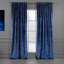 Blackout Thermal with Liner Extra Long & Extra Wide Shiny Velvet Decorative Curtain Panel-83540016-83540027