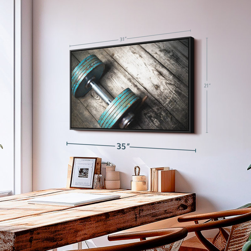 «Dumbbell Wall Art», H 21 po x l 31 po