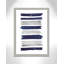 «Olexandra Indigo Paint Streaks», reproduction encadrée