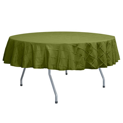 Ultimate Textile - Embroidered Pintuck Taffeta Tablecloth