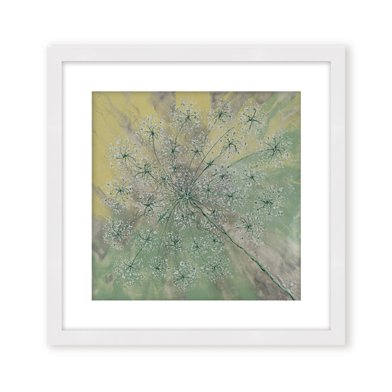 Nature Inspired "Pastel Breeze" Canvas Wall Art By , 30" H x 30" W, Framed Matted Print, Black