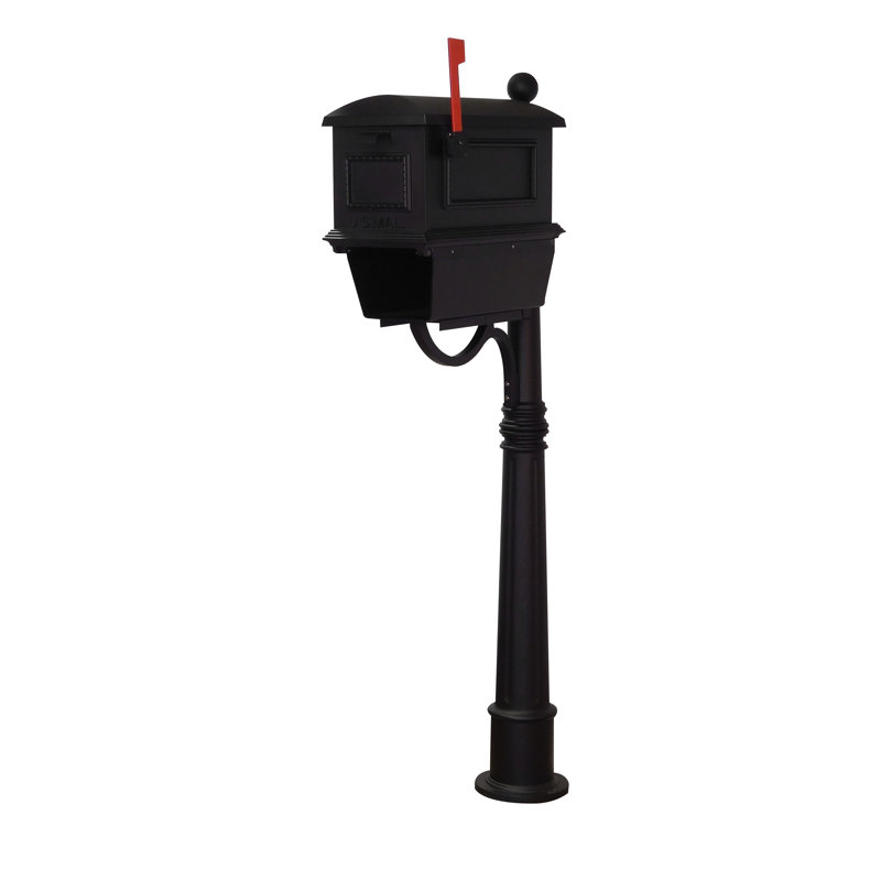 Aluminum Post Mounted Post box