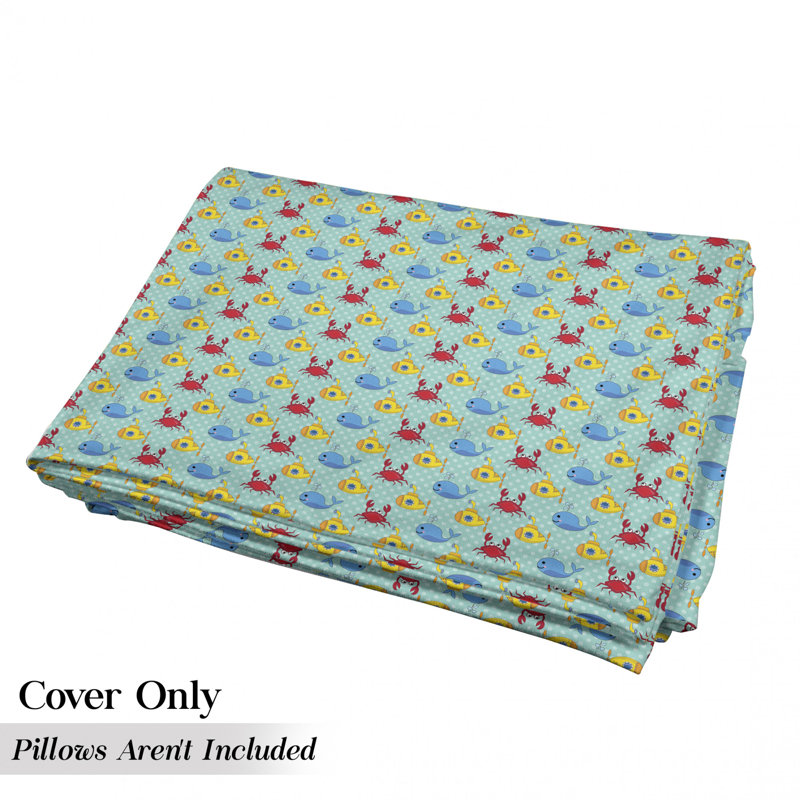 Housse de coussin d'extérieur Underwater Life, H 2 po x l 27 po x P 88 po
