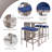 Aldonna 4 - Person Wicker Patio Dining Set with Rectangular Table , Cushions Included-904989764-904989819