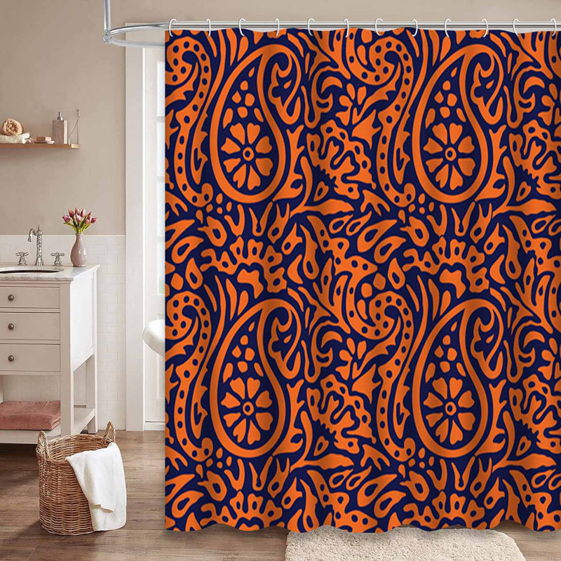 Rideau de douche jaune imperméable, rideaux de douche pour la salle de bain avec 12 crochets, 72" L x 78" W