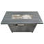42''w X 25''h Grey Steel Propane Fire Pit Table With Lid, 50000 , 8-hour Burn, Push-button Ignition Modern Output, 8 Hours Ignition, 42''w,