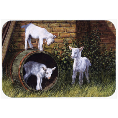 Caroline's Treasures Goats Glass Cutting Board