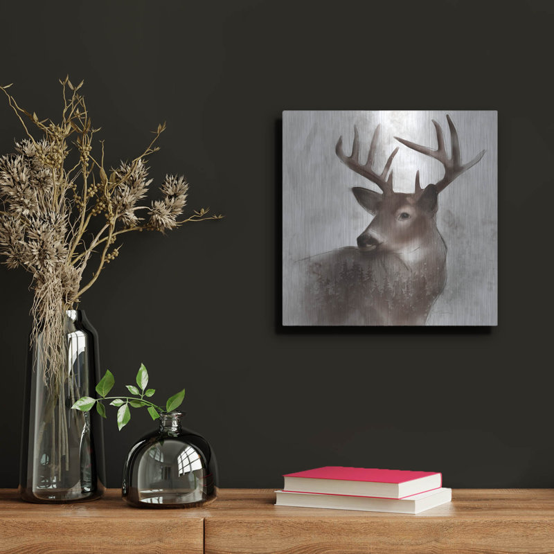«Forest Deer» par Carol Robinson, H 12 po x l 12 po