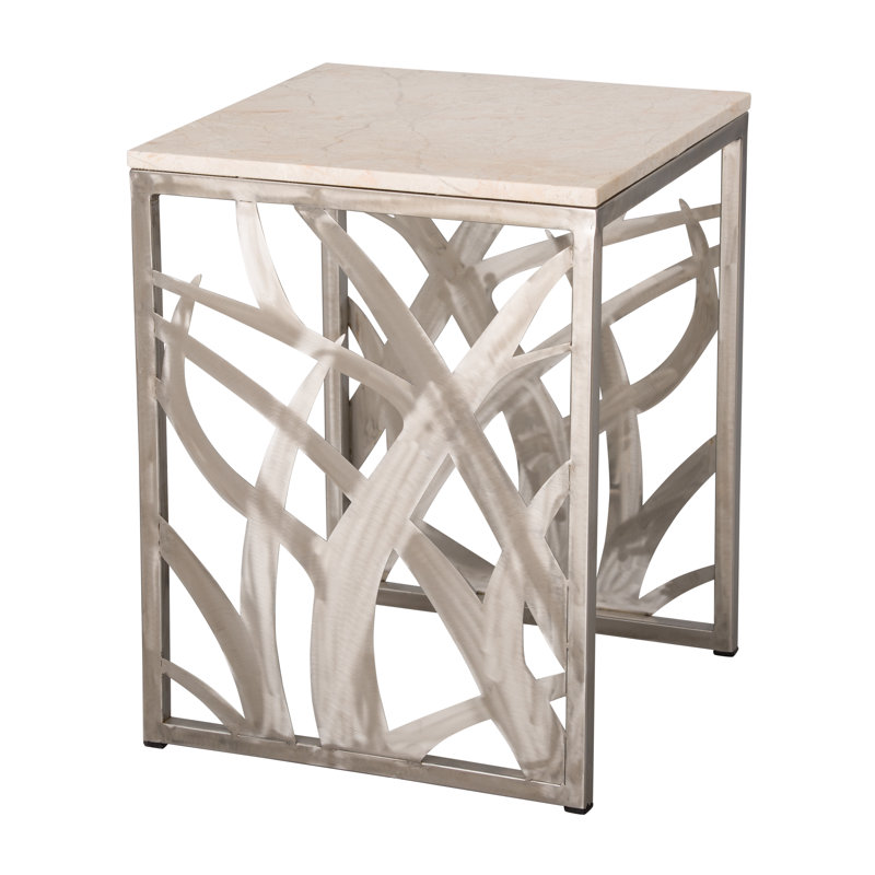 Stutler Stainless Steel Accent Stool