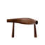 De 2 chaises de style Mid-Century pour la salle à manger, bois d'hévéa noyer et revêtement gris, bureau incurvé confortable, paire de chaises de salle à manger modernes, ensemble de sièges rembourrés en tissu de bois, conception ergonomique-1538787132